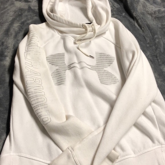 Under Armour Tops - White Under armour hoodie